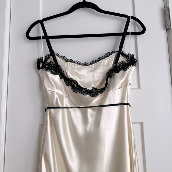 Reformation x Brock Collection Nottingham Silk Maxi Dress Ivory NEW with tags - Picture 6 of 10